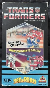 TRANSFORMERS See & Read VHS Satellite of Doom When Continents Collide - Picture 1 of 7