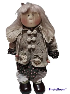 Vtg 2001 Little Souls Handmade Doll "Drew" by Gretchen Wilson Signed 18" - Picture 1 of 11