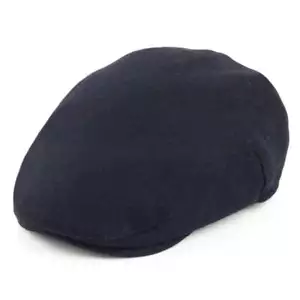 Failsworth Hats Melton Flat Cap - Navy Blue - Picture 1 of 1