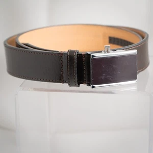 Dressmann Dress Belt Brown Mens Sz 32 adjustable 90cm Genuine Leather Italy - Picture 1 of 8