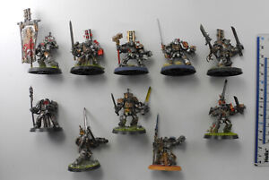 10 GREY KNIGHT TERMINATORS / PALADINS Plastic Grey Knights Squad Painted 40K 62