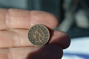 1863 CIVIL WAR TOKEN INDIAN HEAD NICE CONDITION - Picture 1 of 3