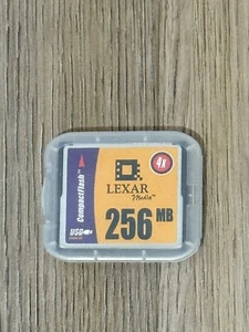 Vintage Lexar 256MB Compact Flash memory card IBM With Case - Picture 1 of 2
