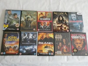 MEGA Lot of 10 DVD'S films-Mythica iron crown-Highlander-John Carter-Island etc. - Picture 1 of 7