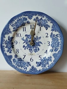 Acctim Wall Clock Quartz Unicorn Staffordshire Asiatic Pheasant Blue 10" Plate - Picture 1 of 14