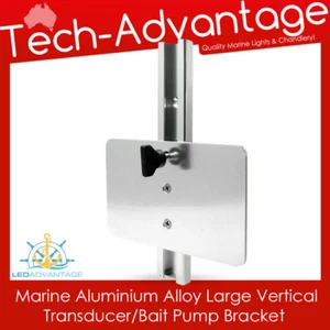 SOPORTE GRANDE TRANSDUCTOR/BOMBA DE CEBO AJUSTABLE DE ALUMINIO MARINO - Imagen 1 de 1