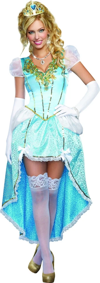 Dreamgirl 9473 Having a Ball Princess Costume Blue/white L