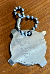 Vintage Sears Craftsman Crown Logo 4 Way Pocket Flat Screwdriver Tool Keychain - Picture 1 of 4