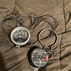 Vintage autometer 439 tachometer 0-9600 rpm auto meter rev control 452 - Picture 1 of 23