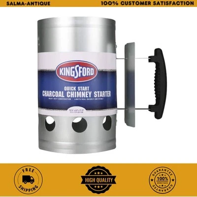 Deluxe Charcoal Chimney Starter New , Made with heavy duty - Изображение 1 из 4