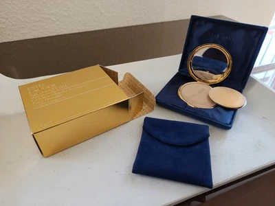 * Vintage Estee Lauder Signature Golden Aligator poudre compact 6g 05 Ecru - Bild 1 von 4