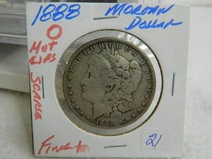 1888-O Morgan VAM-DDO "HOT LIPS" Fine+ SCARCE - HARD-TO-FIND - Picture 1 of 1