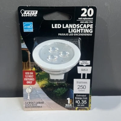 Feit FEIT 3 watts GU53 LED Bulb 250 lumens Warm White Landscape and Low Voltage - Image 1 of 4