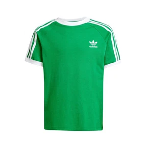 ADIDAS ' KIDS ' 3 STRIPE TEE ' GREEN ' SIZE SMALL - Picture 1 of 2