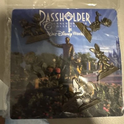 Passholder Bronze Statues Disney Park Trading Pin Set 6 Total LE Pins Brand New - Image 1 of 2