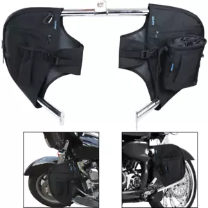 For Touring Models 80-2023 Soft Lowers Chaps Synthetic Leather Engine Bar Covers - Bild 1 von 5