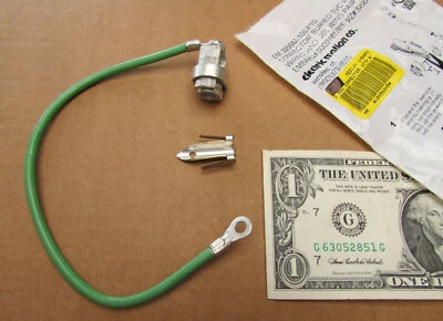 10" Buried Service Wire Connector 10AWG Green Ground Ring Wing Clamp Protector - Image 1 of 4