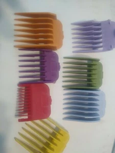 US 7Pcs Premium Hair Clipper Limit Cutting Guide Comb Guards Tool Set Attachment - Picture 1 of 3