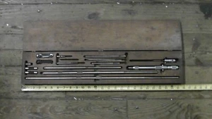 Starrett 124C 2-8" & 8-32" Inside Micrometer Set w/ 1x Lufkin Head, Used/Loved! - Picture 1 of 7