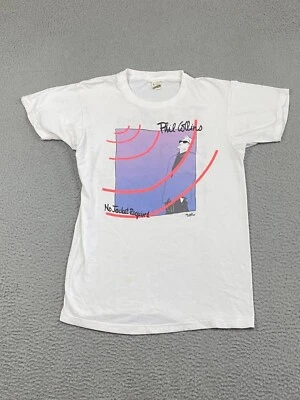 PHIL COLLINS DE COLECCIÓN 1985 No se requiere chaqueta gira puntada única pantalla estrellas adulto S Foto 1 de 4