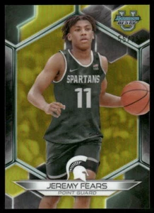 2023-24 Bowman Best University #56 Jeremy Fears Yellow Refractor #/75 - Picture 1 of 2