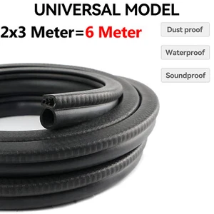 20FT Universal Car Weatherstrip Door Seal Strip Sealing Hollow Edge Guard EPDM - Bild 1 von 8