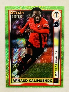 Arnaud Kalimuendo 2022-23 Topps Merlin UEFA Neon Green Shimmer RC #/350 Stade - Picture 1 of 4
