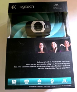 Logitech Webcam C615 HD Laptop with Fold & Go Design 360-Degree Swivel 1080p NEW - Bild 1 von 3