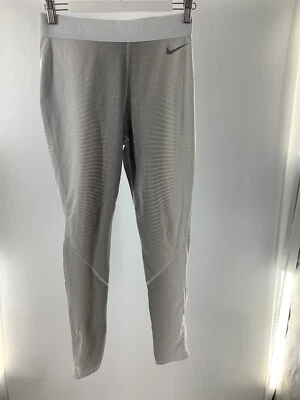 Leggings Nike Pro feminina Hyperwarm Series cinza e branco tamanho médio - Imagem 1 de 4