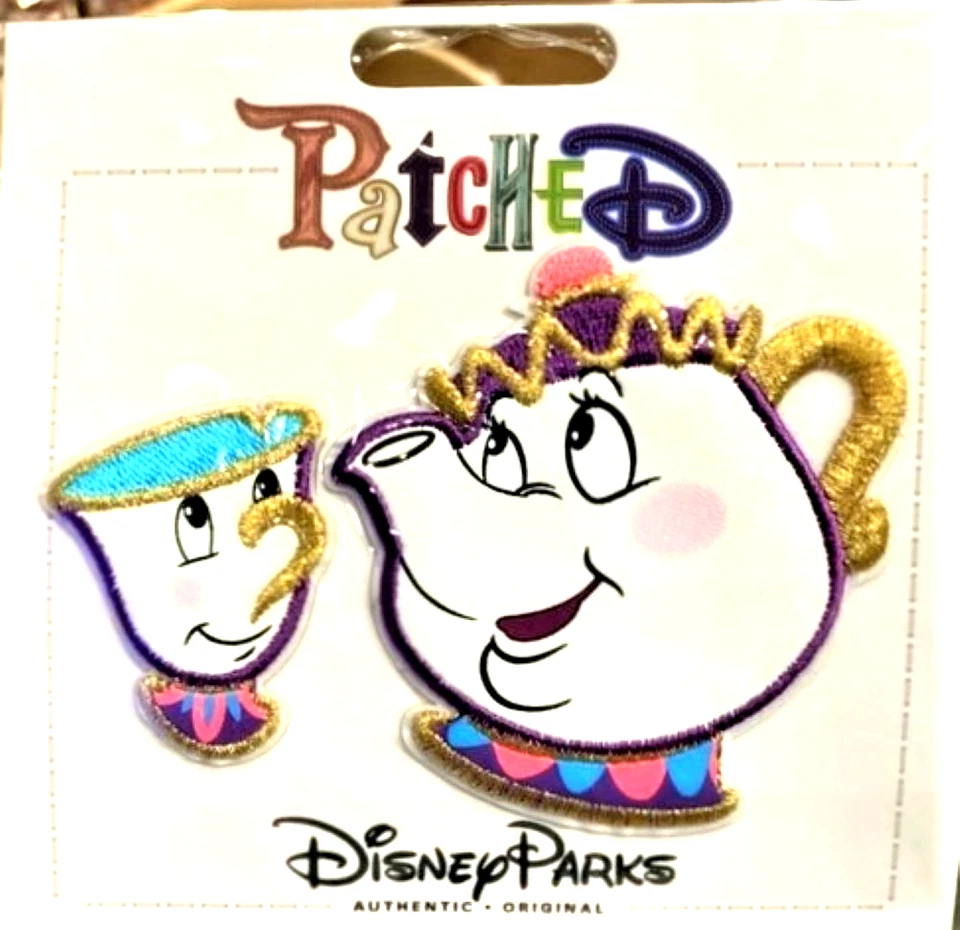 Parche Adhesivo Parcheado Mrs. Potts Chip La Bella y la Bestia Parques Disney NUEVO Foto 1 de 1
