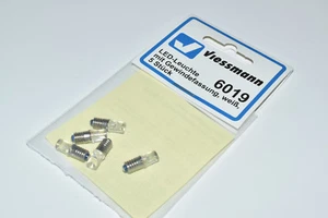 Viessmann H0 6019 5 x LED- Schraub- Birne E5,5 weiß, 13 bis 24 V Set NEU in OVP - Bild 1 von 2