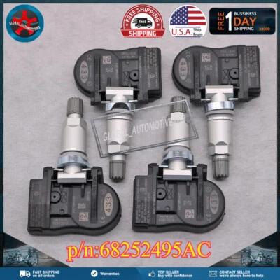 68252495AC SET (4) TPMS Tire Pressure Sensor for 18-20 Dodge Durango SRT Model - Image 1 of 4