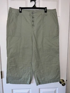 Cato Wide Leg Capris Pants Green Size 20W - Picture 1 of 11