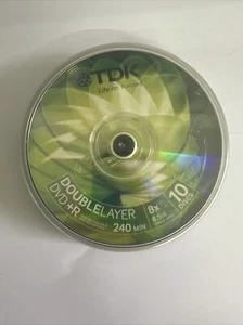TDK DVD+R Double Layer 8.5GB 8x Speed 240mins 10 Discs Dual Layer NEW Genuine - Picture 1 of 1