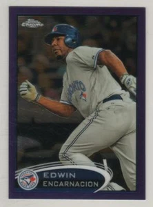 2012 Topps Chrome Purple Refractor #205 Edwin Encarnacion Toronto Blue Jays BV$5 - Picture 1 of 1