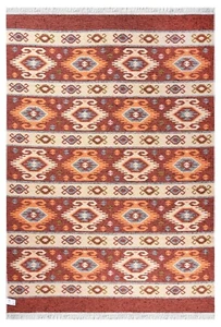 Turkish Kilim Tapestry Reversible Multi-Color Decorative Area Rug 5'3" x 7'6" - Picture 1 of 6