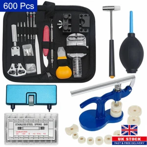 600Pcs Watch Repair Tool Kit Wristwatch Repairing Tools Set Spring Remover Tool - Picture 1 of 8