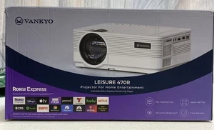 VANKYO Leisure 470 HD Mini Projector, 50000 Hrs LED Life, 240'' Display Screen - Picture 1 of 4
