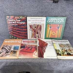 ✅LOT of 7 VTG Weaving Books ~ Technics, Projects, Creating Rugs & Wall Hangings - Imagen 1 de 6