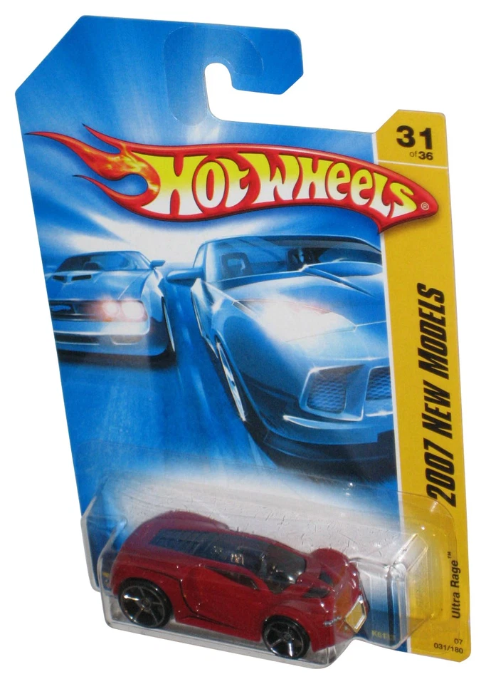 Hot Wheels 2007 New Models 31/36 Red Ultra Rage Toy Car 031/180 - Image 1 of 1