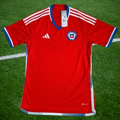 adidas Chile Home Shirt 2022 National Team Soccer Jersey BNWT Men's Sizes IC5176 - Image 1 of 4