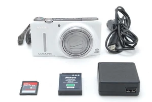 [TOP NEUWERTIG] Nikon Coolpix S9400 weiß 18.1MP Kompakt Digitalkamera mit SD Japan - Bild 1 von 8