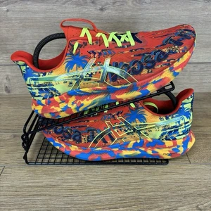 ASICS Shoes Men’s Size UK 9 Noosa Tri 14 Mens 11.5 Running Tropical Rainbow - Picture 1 of 11