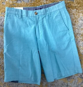 NUEVO IZOD Newport Oxford Pantalones Cortos Frente Plano Talla 30w Azul Argel 9.5” Entrepierna $50usd - Imagen 1 de 11