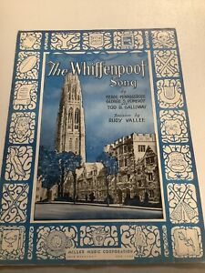 The Wiffenpoof Song Yale University Wiffenpoofs Sheet Music 1936