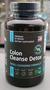 Colon Cleanse - Detox, Digestive Health, Psyllium Husk, Aloe Vera 60CT EXP:06/27 - Picture 1 of 5