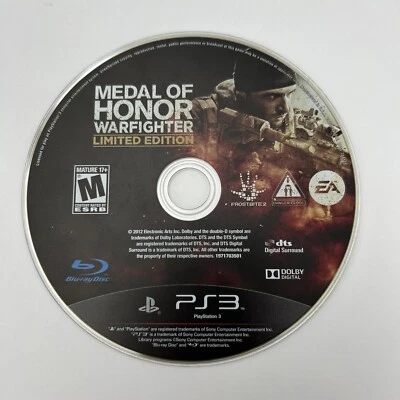 Medal of Honor Warfighter Limited Edition (PS3, Playstation, DISC ONLY) - Image 1 of 2