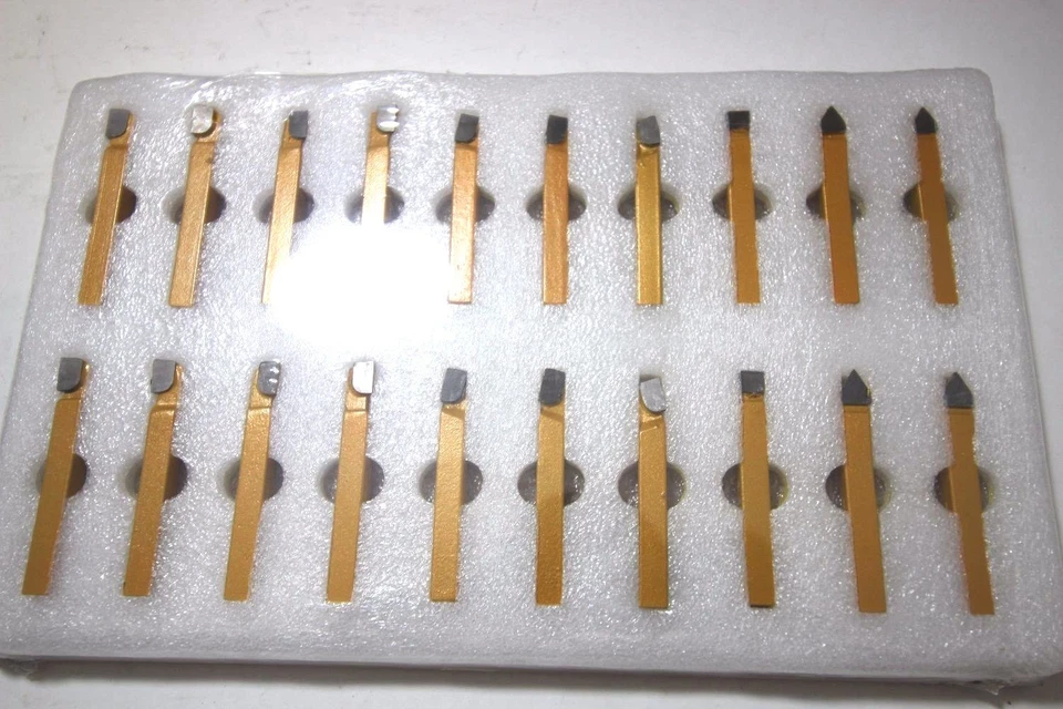 1/4" CARBIDE TIP TOOL BITS 20 PC SET LATHE TOOL & MILLING CUTTING TOOLS - Image 1 of 1