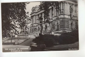 Real Photo Postcard Library of Congress Main Building Washington DC - Picture 1 of 1