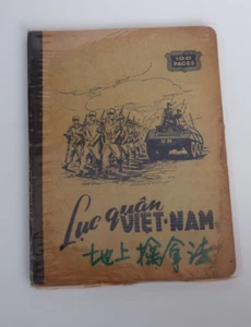 SOUTH VIETNAMESE ARMY ARVN INFANTRY MILITARY MEMORABLE NOTEBOOK VIETNAM WAR ERA - Imagen 1 de 8